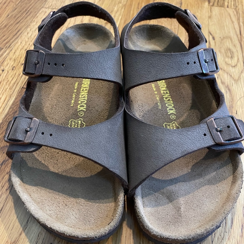 Birkenstock Roma Kids Size 2-2.5, Brown, Made in Germany